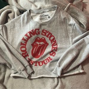 Rolling Stones cropped sweatshirt